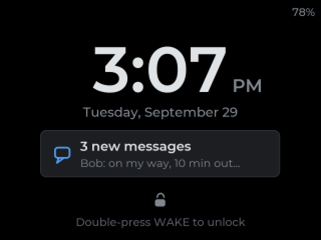 Cairn Lock screen